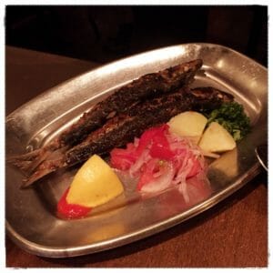 イワシの炭火焼